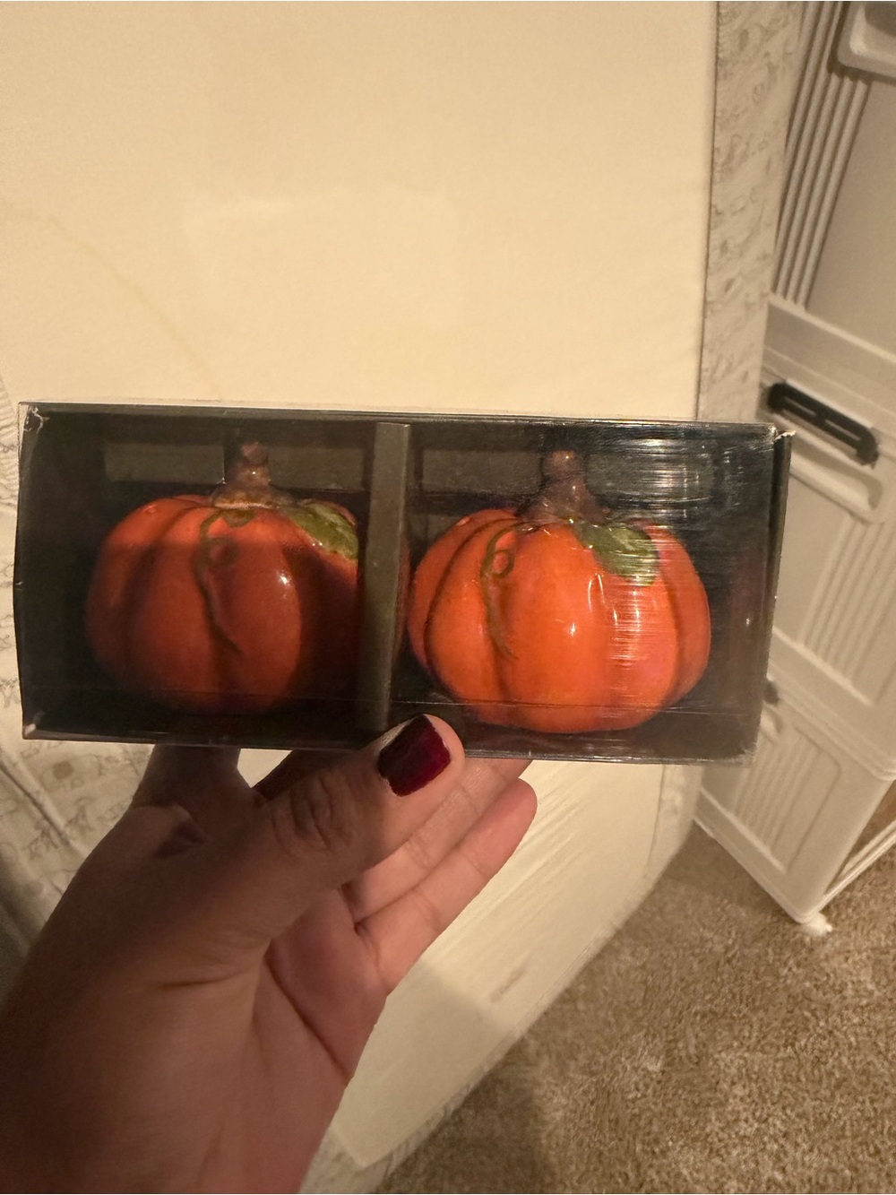 Orange Decorative Ceramic Pumpkin Set - Home Accent